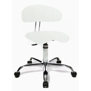 SITNESS 40 HIGHTECH - Draaikruk Wit PU Kunstleder