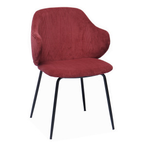 Artistiq Eetkamerstoel 'Sinho' Rib, kleur rood