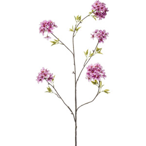 Emerald - Kunstbloem Bloesem 115cm lila - Kunstplant voor binnen