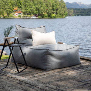 Nohr Outdoor Loungestoel 'Carlson' kleur Donkergrijs