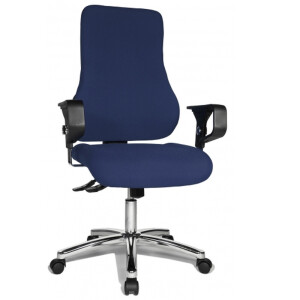 MELBOURNE AL X3 - Professionele bureaustoel Blauw Stof