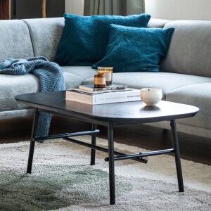 vtwonen Salontafel 'Elegance' Mangohout en Metaal, 100 x 60cm