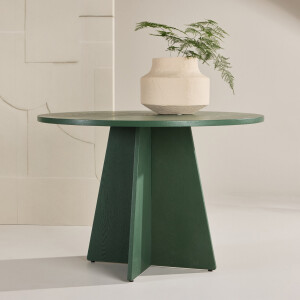 Nohr Ronde Eettafel 'Cynthiaann' 110cm, kleur Olijfgroen