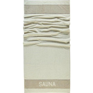 Cawo Sauna handdoek - Beige&Bruin (80x200cm)
