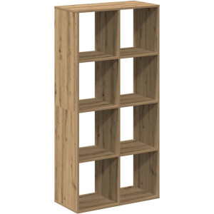 vidaXL - Kamerscherm - / - boekenkast - 69,5x29x137,5 - cm - hout - artisanaal - eiken