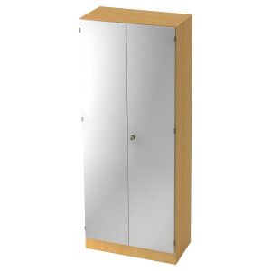SIGNA K 6200 SG - Beuken/Zilver Hoogte van de map | 5 OH met knop (afsluitbaar) Kledingkast