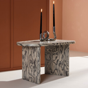 Nohr Organische Salontafel 'Jenea' MDF, 70 x 45cm, kleur Grijs