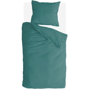 Byrklund Dekbedovertrek Go Velvet - 140x220 - Voor: 100% Polyester, achter 100% Katoen - Groen