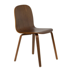 Eetkamerstoel Nordic - bruin - 80x53x42.5 cm