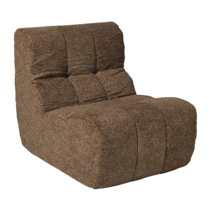 Sofa chenille - bruin - 87x72x66 cm