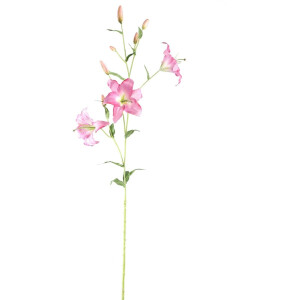 PTMD Kunstbloem Lily - 61x48x132 cm - Plastic - Wit