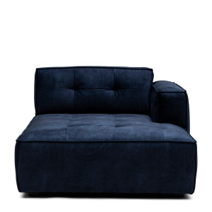 Brandon Chaise Longue Right, velvet, estate blue