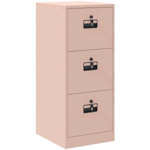 vidaXL - Bestandkast - met - lade - Roze - 44 - x - 50 - x - 106.5 - cm - Koudgewalst - Staal