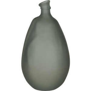 Mica Decorations Pinto Vaas - 26x26x47 cm - recycled Glas - Petrol