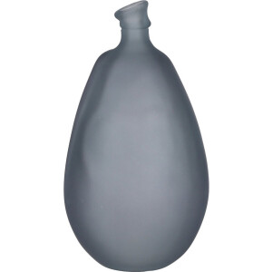 Mica Decorations Pinto Vaas - 26x26x47 cm - recycled Glas - Grijs