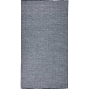 vidaXL - Buitenkleed - platgeweven - 80x150 - cm - blauw