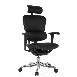 ERGOHUMAN ULTRA L GEN2 | Leder - Luxe directiestoel Zwart