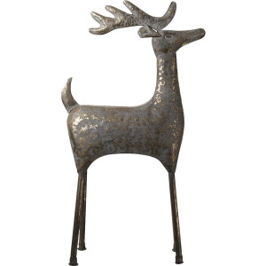 Clayre & Eef Beeld Hert 79 cm Grijs IJzer