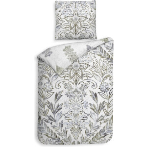 Heckettlane Ibernia Dekbedovertrek - Eenpersoons - Bamboe - 140x200-220cm - Wit