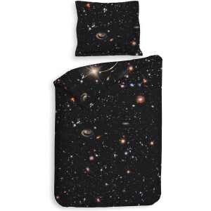 Heckettlane Mecury Dekbedovertrek - Eenpersoons - Katoen - 140x200-220cm - Zwart