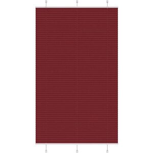 vidaXL - Plissé - rolgordijn - 115x200cm - stofbreedte - 114,4cm - bordeauxrood