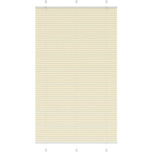 vidaXL - Plissé - rolgordijn - 110x200cm - stofbreedte - 109,4cm - polyester - crème