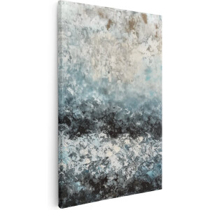 Artaza Canvas Schilderij Abstract - 40x60 cm - Wanddecoratie Woonkamer - Muurdecoratie Natuur - Schilderijen Op Canvas