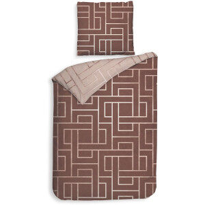 Heckettlane Roja Dekbedovertrek - Katoen - 140x200-220 cm - Eenpersoons - Rood
