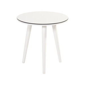 Hartman Outdoor Ronde Bijzettafel 'Sophie' HPL, 45 x 45cm, kleur Wit