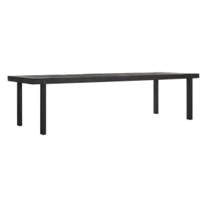 DTP Home Eettafel 'Beam' Teakhout, 300 x 100cm, kleur Zwart