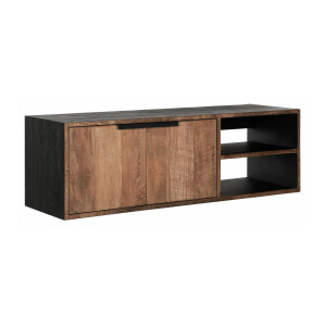 DTP Home Zwevend TV-meubel 'Cosmo' Teakhout, 125cm