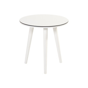 Hartman Outdoor Ronde Bijzettafel 'Sophie' HPL, 45 x 40cm, kleur Wit