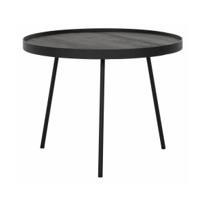 DTP Home Salontafel 'Saturnus' Teakhout, 50cm, kleur Zwart