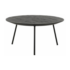 DTP Home Salontafel 'Jupiter' Teakhout, 60cm, kleur Zwart