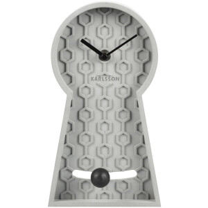 Karlsson Tafelklok Pendulum - Grijs - 25x14x25cm - Modern