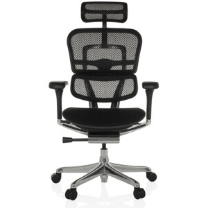 Bureaustoel / directiestoel ERGOHUMAN GEN2 Zitting stof / rugleuning mesh zwart hjh OFFICE