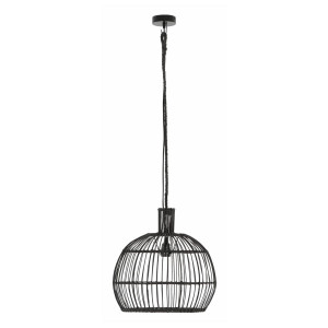 MUST Living Hanglamp 'Las Salinas' Rotan, 40cm, kleur Zwart