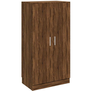 vidaXL - Schoenenkast - 55x35x108 - cm - bewerkt - hout - bruin - eikenkleur