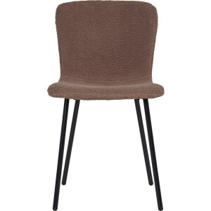 House Nordic Eetkamerstoel Halden Teddy Donkerbruin