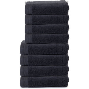 The One Towelling Organische Handdoeken Set - 8 stuks - 4x Badlakens, 4x Handdoeken - Hotelkwaliteit - Handdoekenset - Badhanddoek - Organisch katoen - Antraciet