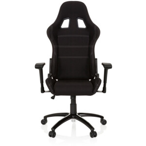 hjh office Game Force - Bureaustoel - Racingstoel - Directiestoel -  Stof - Zwart