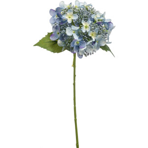 Emerald - Kunstbloem Hortensia 50cm lichtblauw - Kunstplant voor binnen