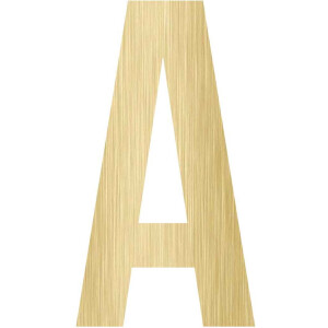 MDF Letter A, creatief, knutselen, deco, 1 stuk, 6mm mdf 10cm