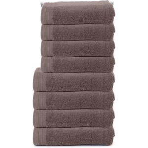 The One Towelling Organische Handdoeken Set - 8 stuks - 4x Badlakens, 4x Handdoeken - Hotelkwaliteit - Handdoekenset - Badhanddoek - 550gr/m2 - Katoen - Taupe