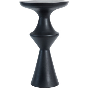 Light & Living Bijzettafel Loboc - Zwart - 37,5x14x63,5cm - Modern