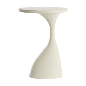 Light & Living Bijzettafel 'Macau' 61cm hoog, kleur Mat Crème