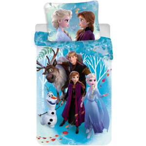 Frozen Dekbedovertrek Family - Eenpersoons - 140 x 200 cm - Katoen