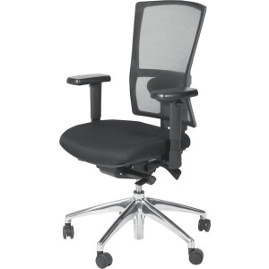 Bureaustoel serie 400-NPR Mesh NPR1813 gecertificeerd met metalen onderstel voor zware mensen