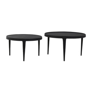 Light & Living Salontafel 'Tobias' Set van 2 stuks, kleur Zwart