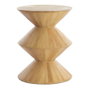 Light & Living Bijzettafel 'Larus' Mangohout, 40cm, kleur Naturel